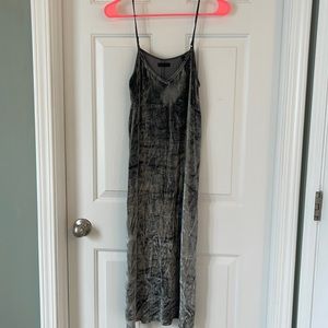ATM velvet slip dress S